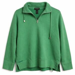 Vintage Y2K Lauren Jeans Ralph Lauren green Clover Cotton quarter-zip elevated